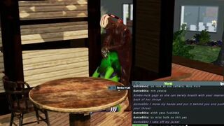 Miss Hulk ends up being dominated by a ebony wang