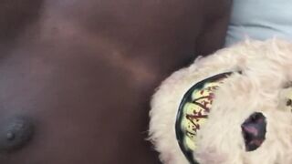 WICKED BEAR BEATS LARGE EBONY PENIS
