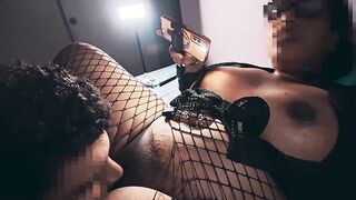 POV: Soaked snatch licking session with minimal raiment