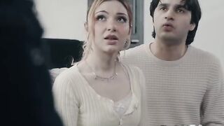Breasty teacher Ravyn Alexa feels uncomfortable when her fresh student Demi Hawks pulls out a ding-dong and her bf Elias Money take out his shlong ifo her
