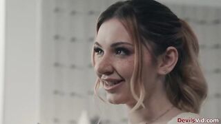 Teen Demi Hawks and her boyfriend tempt their black intimate coach Ravyn Alexa.That babe bangs the mother i'd like to fuck with thong on whilst her bf is doing her tiny cunt