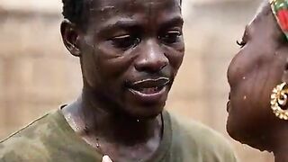 nigerian black [AI GENERATED] naija village afro darksome enjoys ride raw sex ride by darksome afro - american gracious ebony chap in the bush whilst step mama was away. doggy style, missed missionary, bj