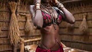 Afro hot [AI - Generated] large tits large butt thick ebony naija lustful hawt older mother I'd like to fuck black abode wife banged raw in the market square by her customer raw, no fucking-rubber