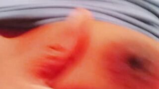 Solo black fingering her curly twat