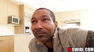 Fit mother I'd like to fuck Oiled & Anal Screwed By Ebony Internet Installer - Interracial Anal Sex