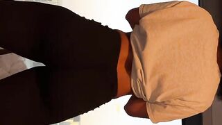 TWERK DEFIANCE!! (Gym Sweetheart Claps Her Booty & Shows Her FULL BUSH!)