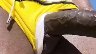 Buttplugged Black Banged Underwater by BBC In advance of Swallowing Cum
