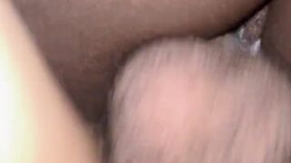 Black bestfriend watched me turn chocolate into ice cream got her cunt creaming on my weenie