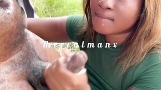 Sexy Outdoor Oral job With Deepthroat