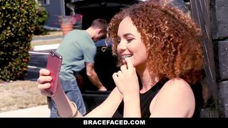 BraceFaced - Exotic Teen With Braces Rides Stranger