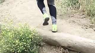 HEALTHY ASS Climbing up Curvy Ebony Babe