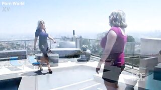 Sapphic Scrutiny - Breasty Chicks Play With Their Large Titties
