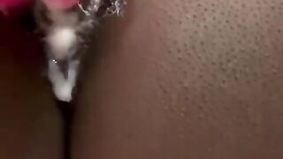 Lewd Ebony Hotty having so many Orgasms Front u