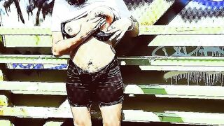 irl SOLO FEMALE Stripping Outside in real life STRIPPED BEACH VIBES