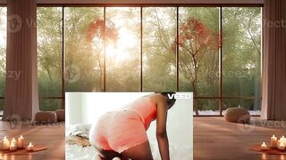 YOGA STUDIO I R L Solo Female Stretching Public Reality Luxury Apartment