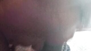 Amateur big beautiful woman enjoys eating big large balls of her cum
