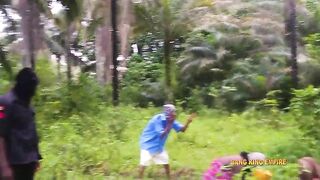 Older big beautiful woman and Hardcore Large Cock pornstar have a fun sexy sex in Afro forest