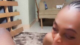 Seductive Fatuma Sucking Schlong Pleased