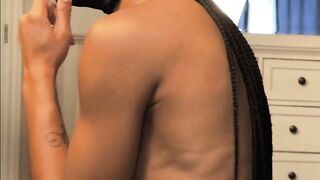 Babydoll Brittany Jane gets restrained, blindfolded and has a sex toy used on her by Nkidu