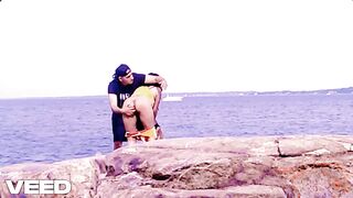 FISHER CHAP FINDS HIS FELLOW Public Exposed Beach Fisherman Walks Up To Black mother I'd like to fuck For Romance