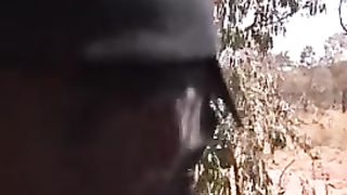 Cute sex slave is engulfing a thick rod to get some food