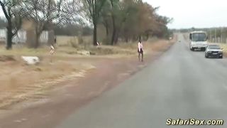 wild african jeep sex safari