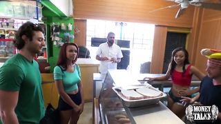 Reality Kings - Two naughty teens share a hotdog