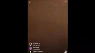 Instagram model on live twerking naked