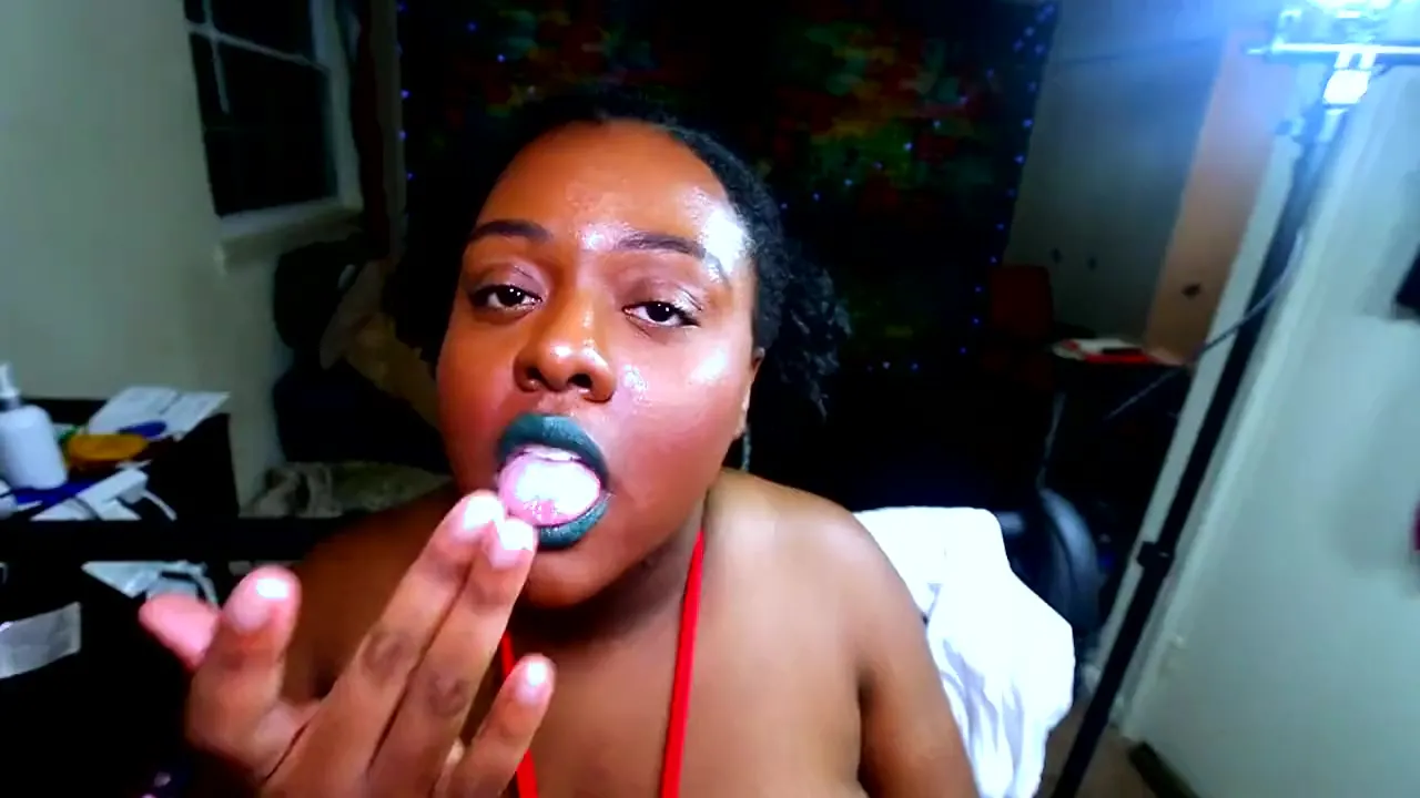 Thick Ebony Bitch - Free THICK BLACK BITCH ALL ON DA DICK (Sperm Falling Off Of Face & Out Of  Mouth) Porn Video - Ebony 8