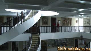 Busty ebony milf lesbian