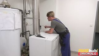 FAKEhub thicc beautiful curvy slut sucks and fucks like crazy