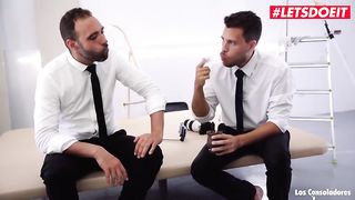 LETSDOEIT - Hot Ebony Teen In Need Of Consolation Has Rough Foursome SEX