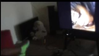 Son Walks into Living Room for T.V but he found Mom Masterbating