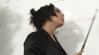 Sexy teacher punished hot blonde