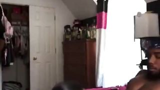 Best Friends Ebony Sister gives me Sloppy Top in her Room.