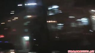 BBW Ebony in Car Public