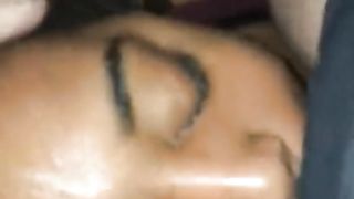 Perfect Black Girl Loves being Throated Rough and Slapped