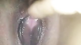 Touching Young Ebony Girl and Making her SQUIRT (really Wet Pussy)