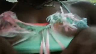 Black Girl Gets Naked and Masturbates in her Car