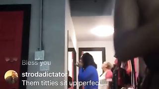 @l0yal_trini BIG MASSIVE CHOCOLATE OILED TITTIES AND NIPPLES ON IG LIVE!!!!