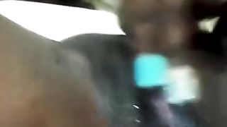 Ebony Girl from the Project Playing with her Wet Pussy for me