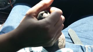 Stroking Dick while Driving