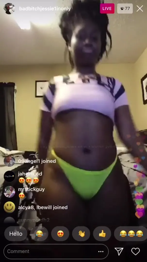 Twerking Fat Black Nudes - Free Bad Bitch Jessie on Instagram Live Twerking Fat Black Ass and Showing  Tits Porn Video - Ebony 8
