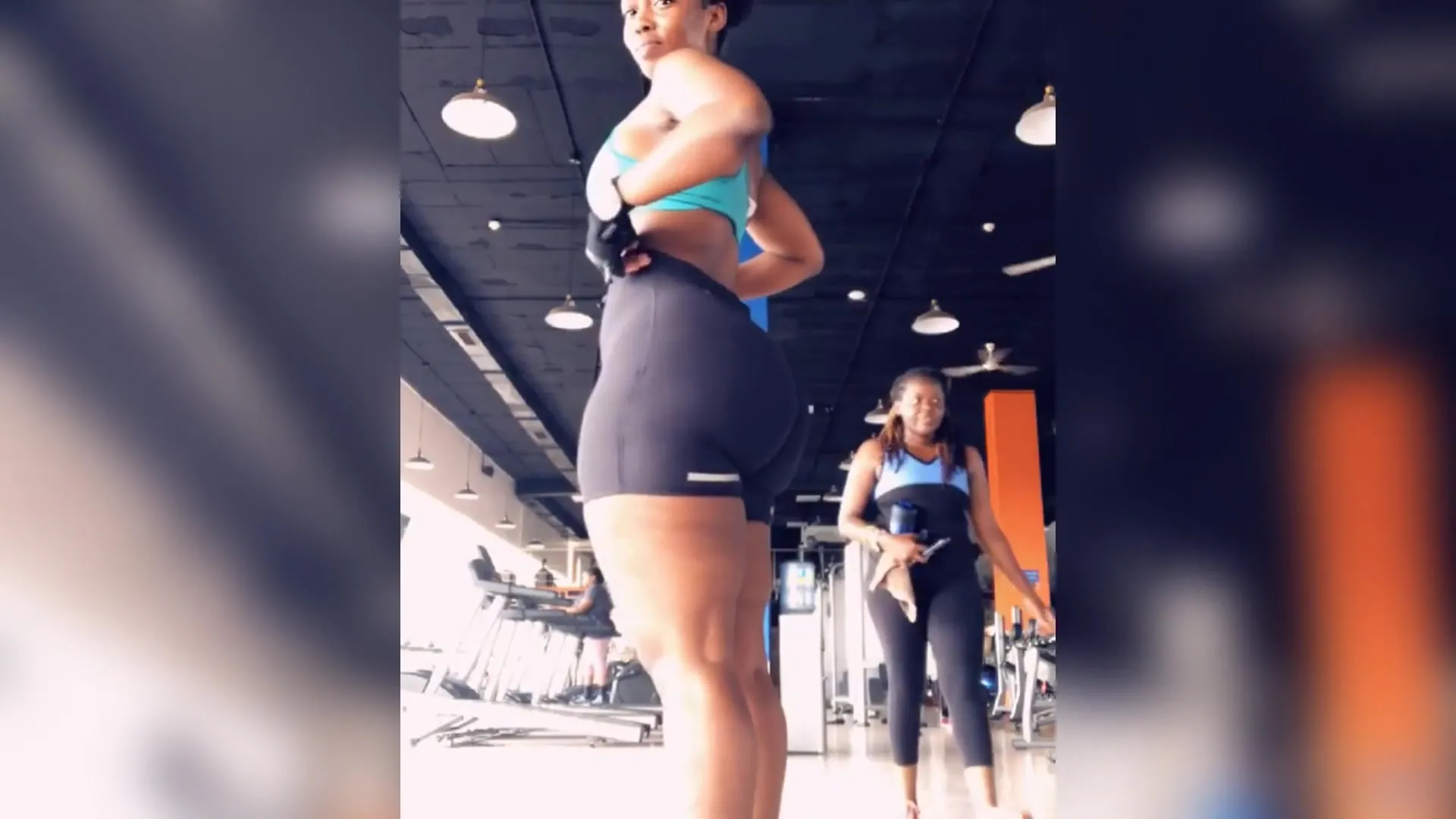 Big Booty African Girl Porn - Free Thick African Girl doing Big Booty Workout in Leggings [gym Video] Porn  Video - Ebony 8