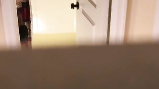 Caught BBW Granny using Bathroom