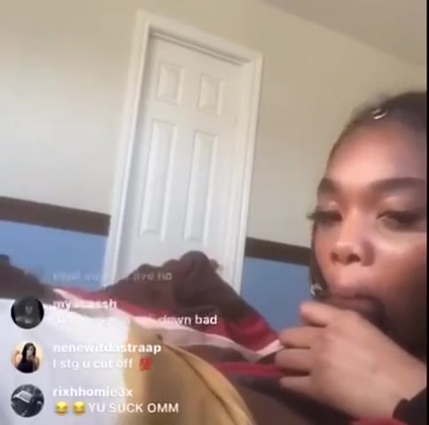 Ebony Teen Thot Sucking Dick