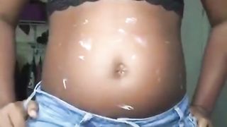 Pudgy Black with Big Ass Drinks Water and Answers Questions