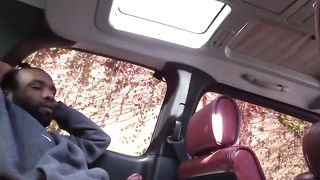 Thotty sucking dick and riding in the whip