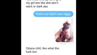 Twitter post tand video of white girl gangbanging blacks