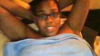 Chubby black girl fingering and spreading